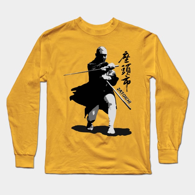 Zatoichi Long Sleeve T-Shirt by Blind Ninja